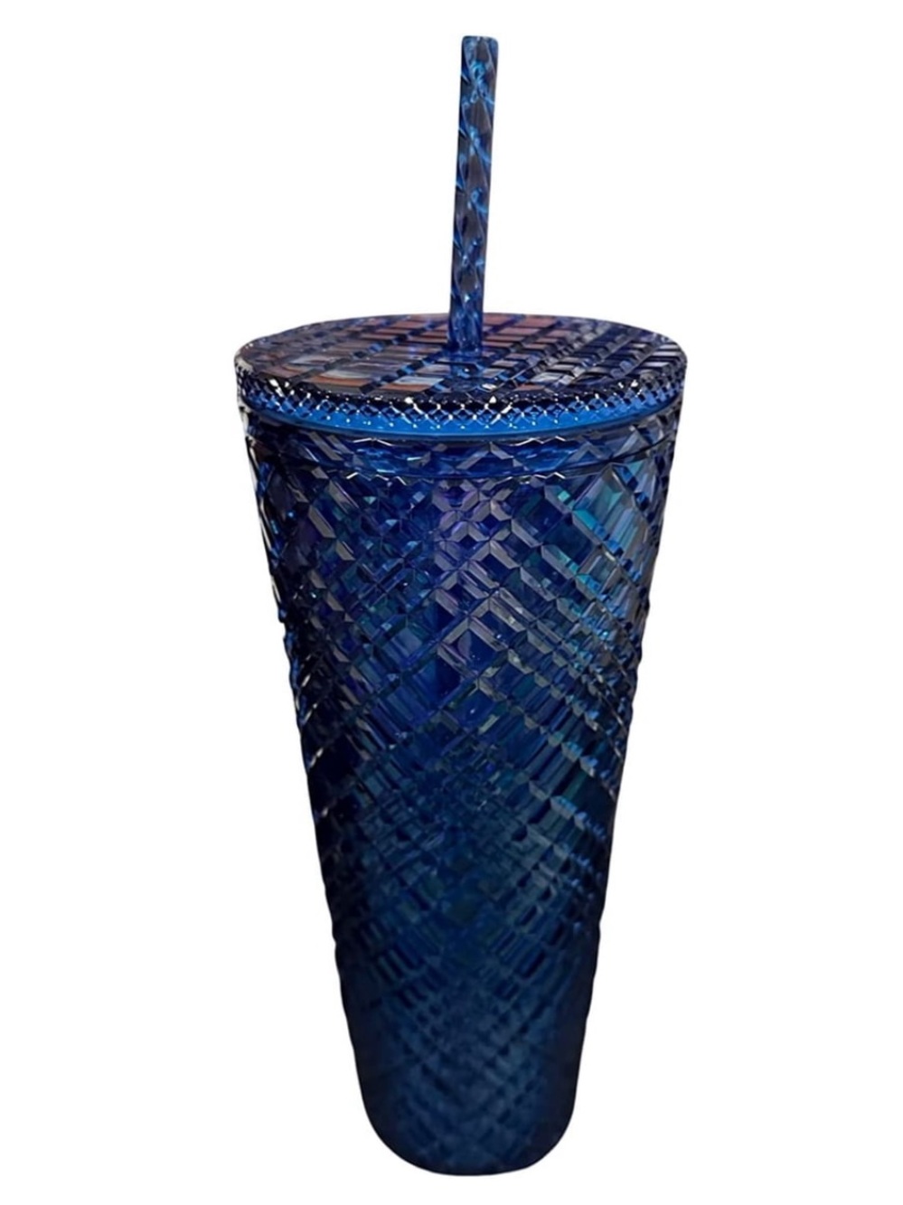 Starbucks 2022 Azure Blue Cold Cup Tumbler 24 oz + Starbucks $25 gift card - Picture 6 of 6